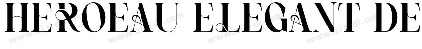 HEROEAU ELEGANT DEMO字体转换